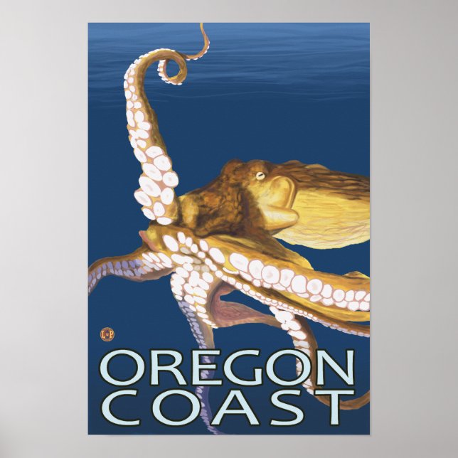 Oregon Coast Octopus Poster (Vorne)