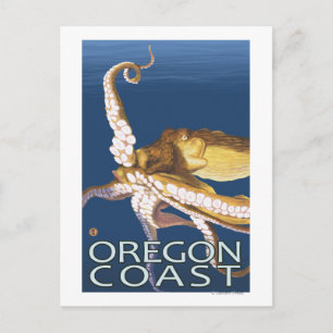 Oregon Coast Octopus Postkarte