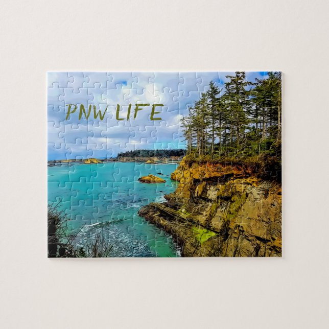 Oregon Coast Personalisiert Pacific Nordwest Puzzle (Horizontal)