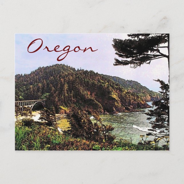 Oregon Coast Postcard Postkarte (Vorderseite)