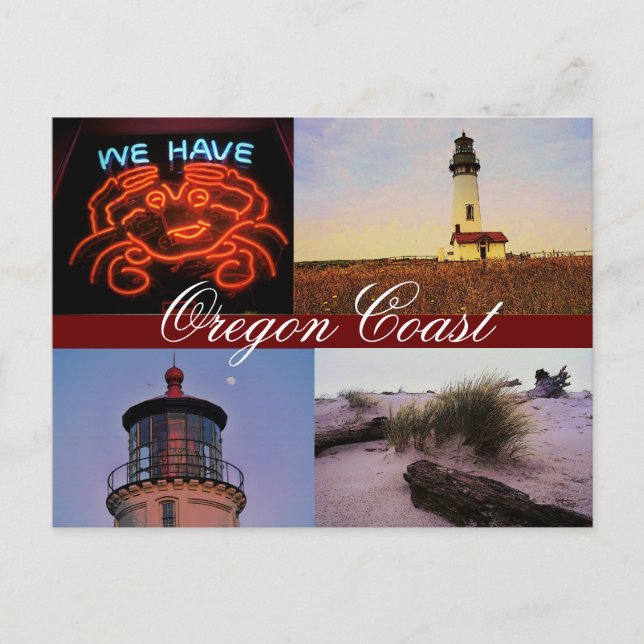 Oregon Coast Postcard Postkarte (Vorderseite)