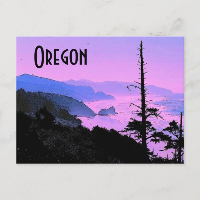Oregon Coast Postcard Postkarte (Vorderseite)