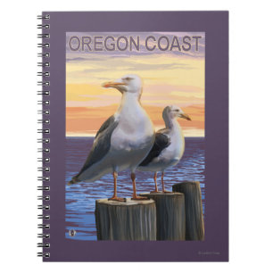 Oregon Coast Sea Gulls Notizblock