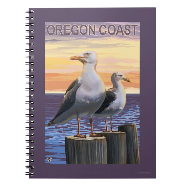 Oregon Coast Sea Gulls Notizblock (Vorderseite)