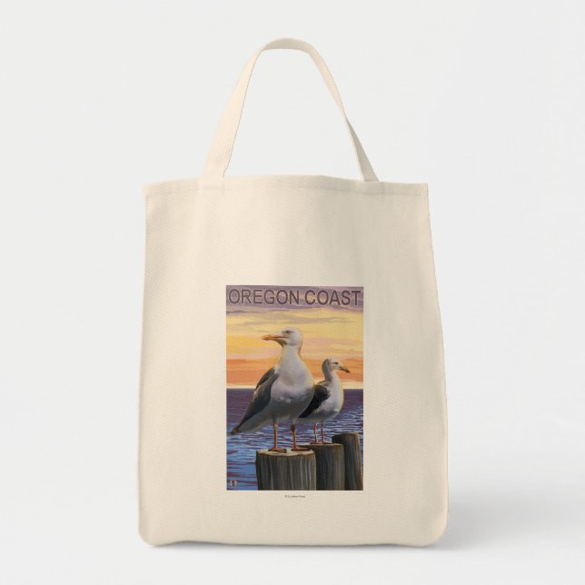 Oregon Coast Sea Gulls Tragetasche (Vorne)