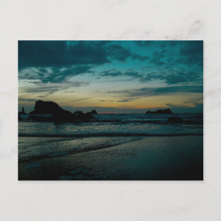 Oregon Coast Sunset 02 Postkarte