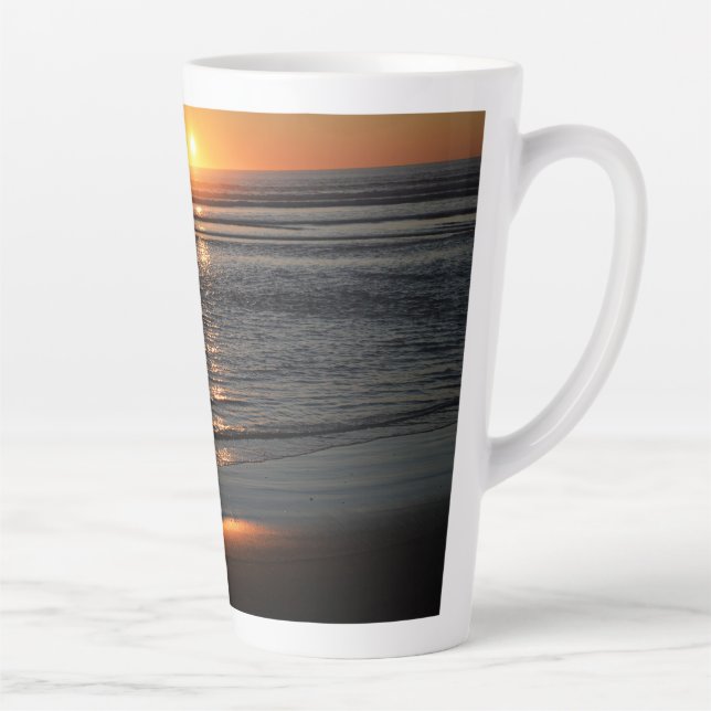 Oregon Coast Sunset Foto Latte Tasse (Rechts)