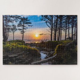 Oregon Coast Sunset on Cape Lookout Puzzle