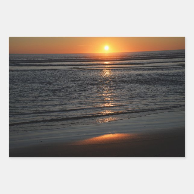 Oregon Coast Sunset Wrapping Paper Geschenkpapier Set (Vorderseite)
