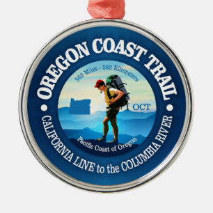 Oregon Coast Trail (C) Ornament Aus Metall