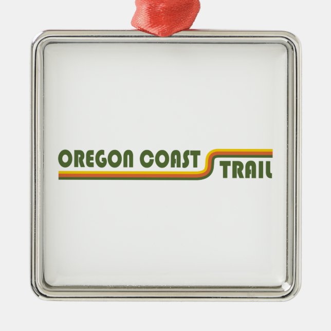 Oregon Coast Trail Ornament Aus Metall (Vorne)