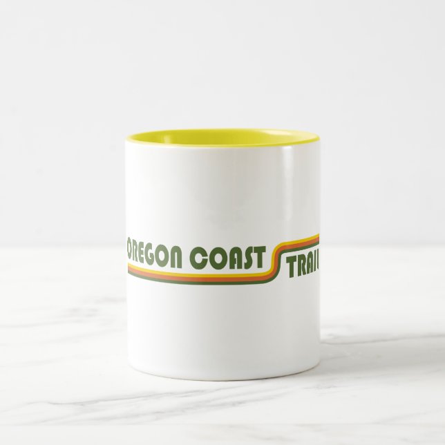 Oregon Coast Trail Zweifarbige Tasse (Mittel)