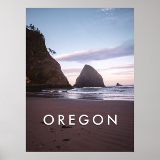 Oregon Coast Travel Fotografy / Ocean Sunrise Poster