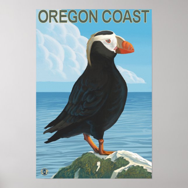 Oregon Coast Tufin Puffin Poster (Vorne)