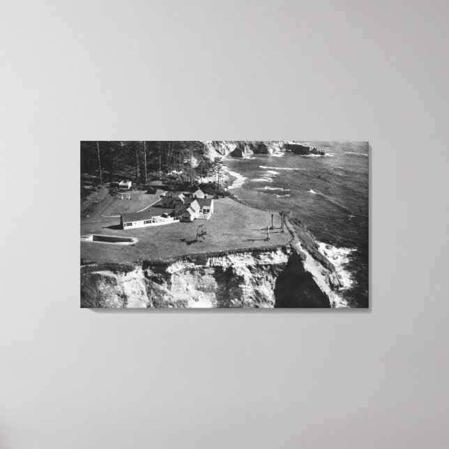 Oregon Coast West Shore Manor Otter Rock Leinwanddruck (Vorderseite)