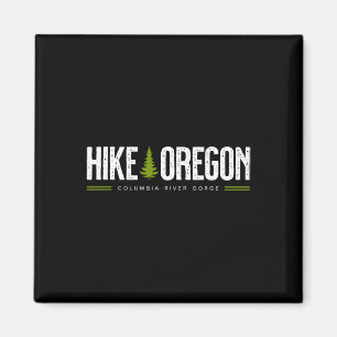 Oregon Columbia River Schlucht Tree Retro Graphi Magnet