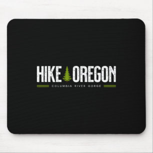 Oregon Columbia River Schlucht Tree Retro Graphi Mousepad