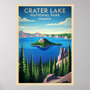 Oregon Crater Lake Nationalpark V01 Poster