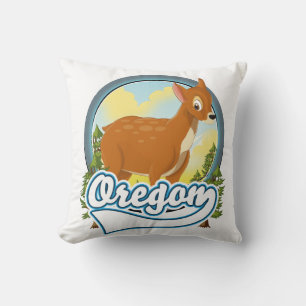 Oregon Deer Reiselogo Kissen