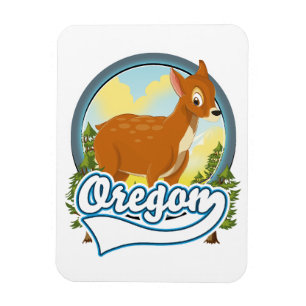 Oregon Deer Reiselogo Magnet