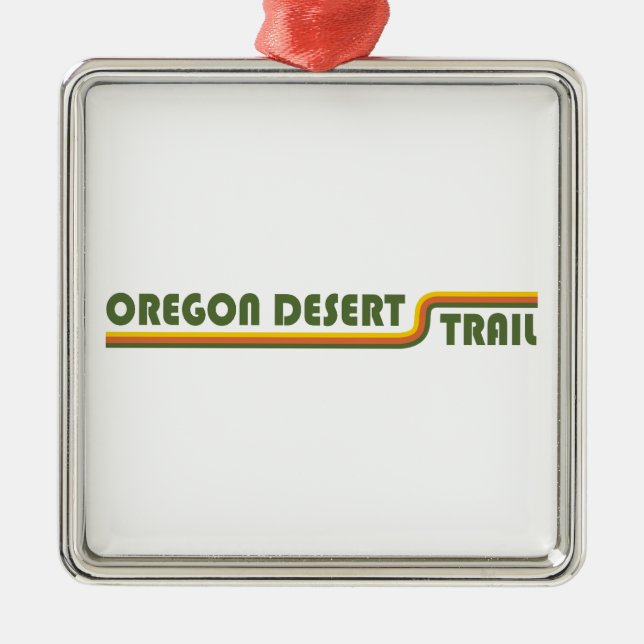 Oregon Desert Trail Ornament Aus Metall (Vorne)
