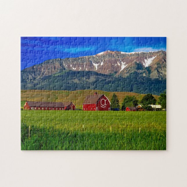 Oregon Farm Gebäude. Puzzle (Horizontal)