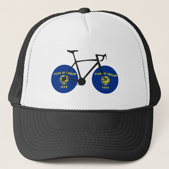 Oregon Flag Cycling Truckerkappe (Vorderseite)