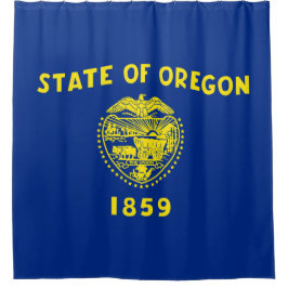 Oregon Flag Duschvorhang