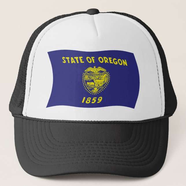 Oregon Flag Hat Truckerkappe (Vorderseite)