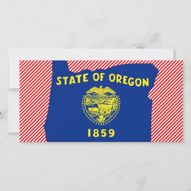 Oregon Flag Karte (Vorderseite)