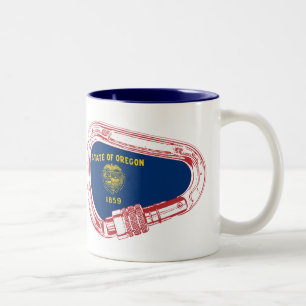Oregon Flag Klettersteig Carabiner Zweifarbige Tasse