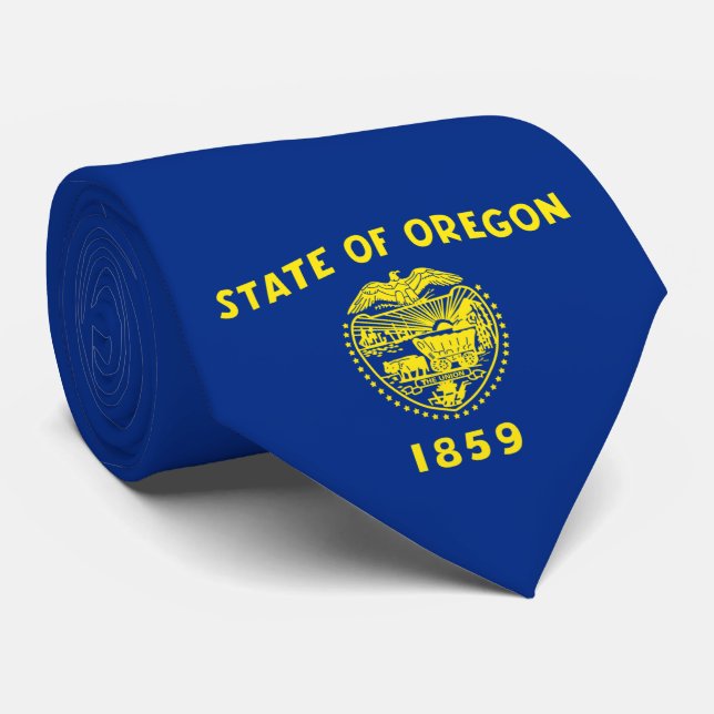 Oregon Flag Krawatte (Gerollt)