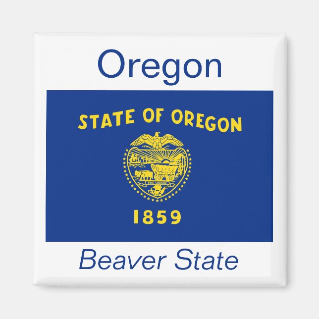 Oregon Flag Magnet (Vorne)