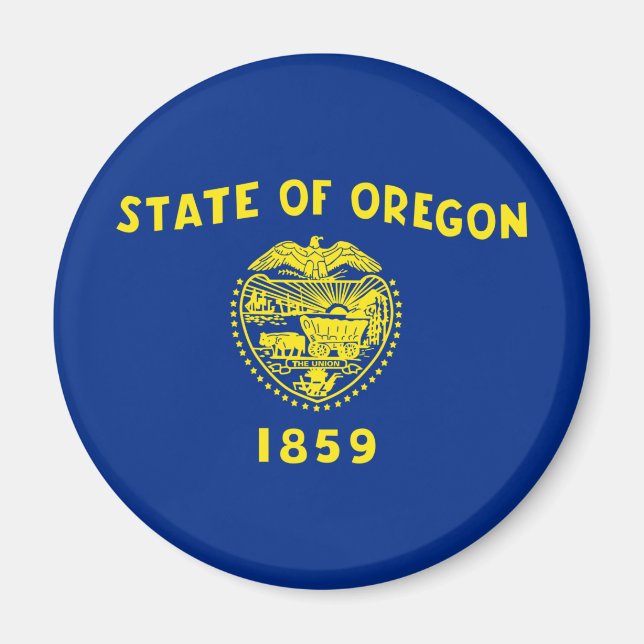 Oregon Flag Magnet (Vorne)
