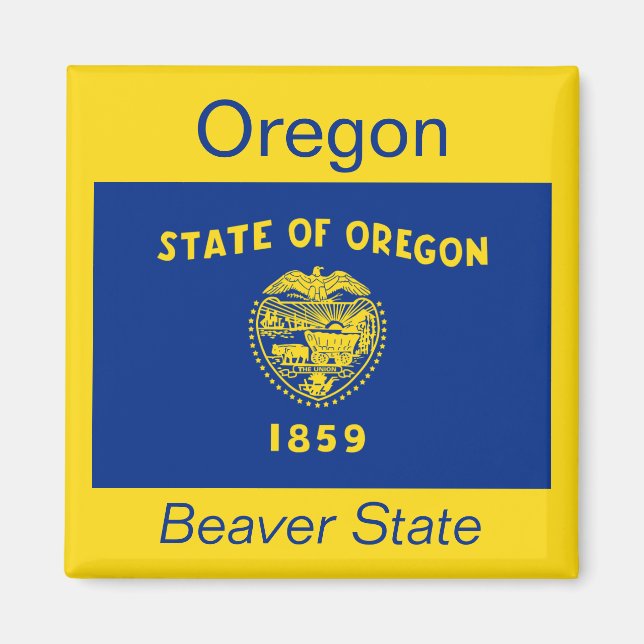Oregon Flag Magnet (Vorne)