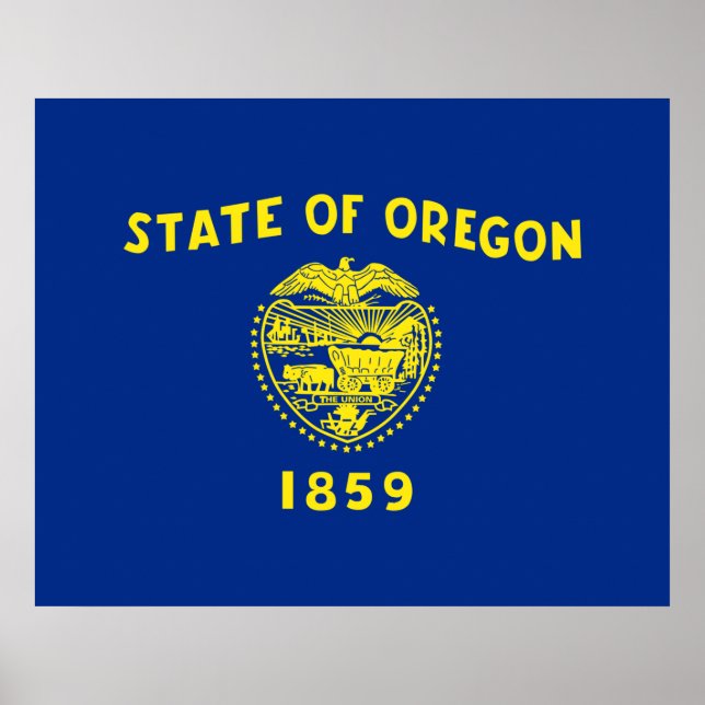 Oregon Flag Poster (Vorne)