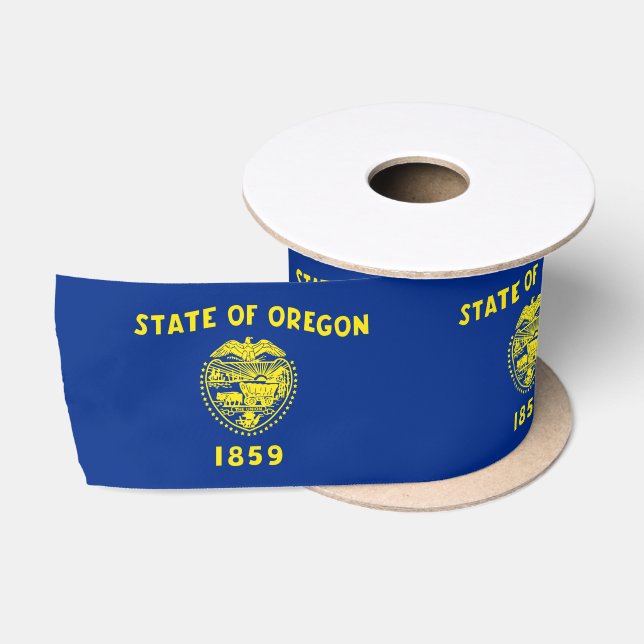 Oregon Flag Satinband (Spule)
