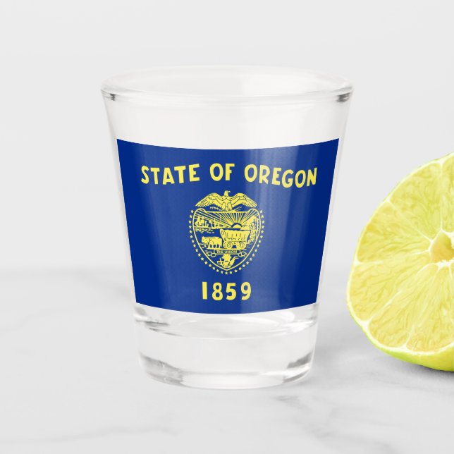 Oregon Flag Schnapsglas (Vorderseite)