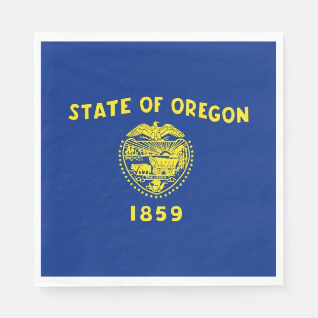 Oregon Flag Serviette (Vorderseite)