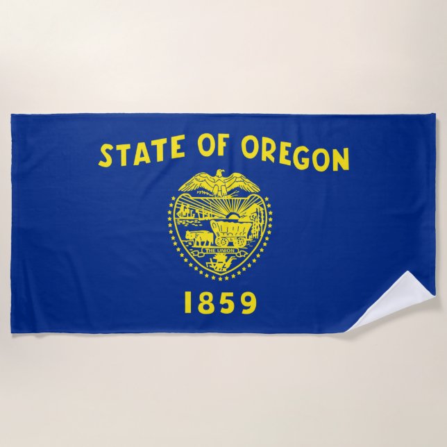 Oregon Flag Strandtuch (Vorderseite)