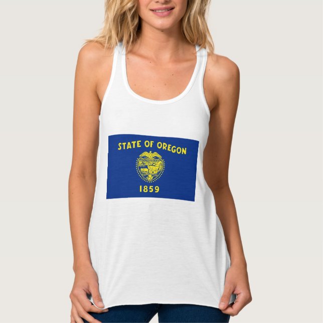 Oregon Flag Tank Top (Vorderseite)