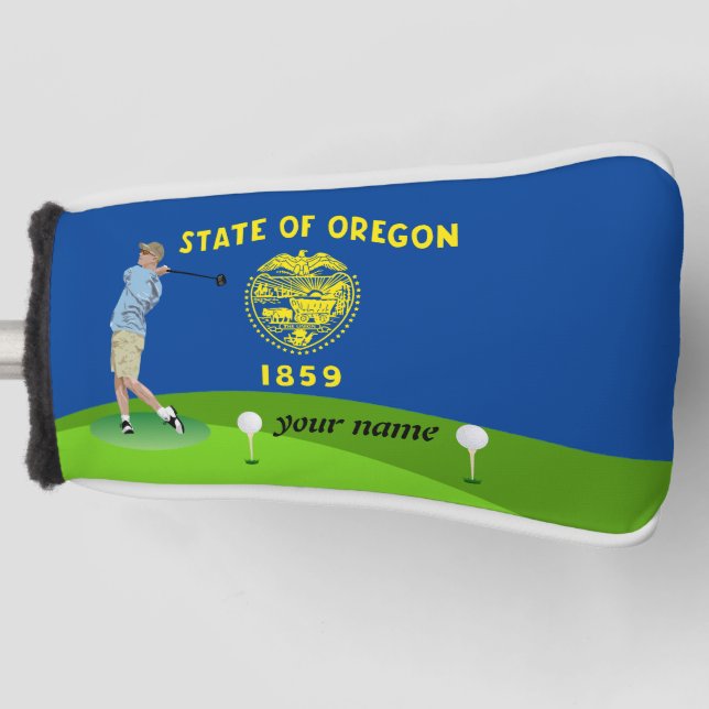 Oregon-Flagge Golf Headcover (Vorderseite)
