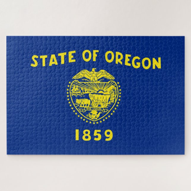 Oregon-Flagge Puzzle (Horizontal)