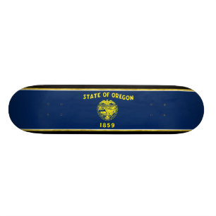 Oregon-Flagge Skateboard