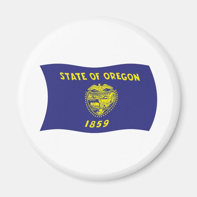Oregon-Flaggenmagnet Magnet (Vorne)