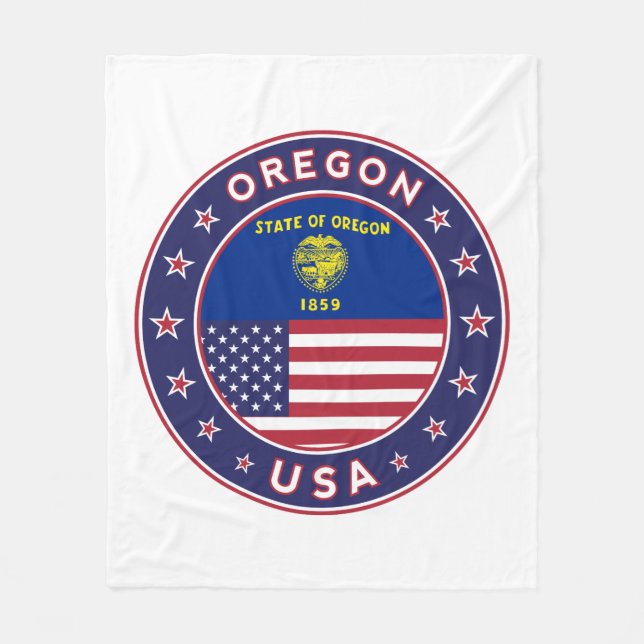 Oregon Fleecedecke (Vorderseite)