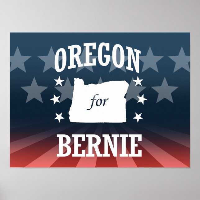 OREGON FÜR BERNIE SANDERS POSTER (Vorne)