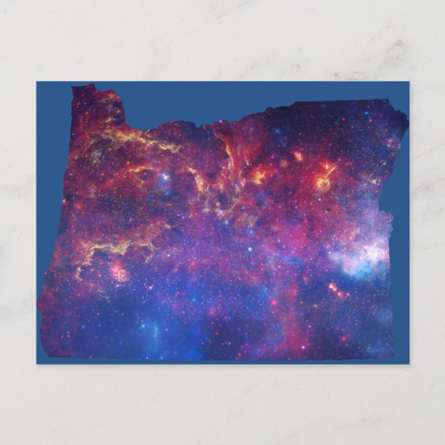 Oregon Galaxy Print Postkarte (Vorderseite)