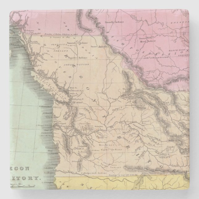 Oregon-Gebiet Steinuntersetzer (Vorderseite)