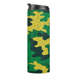 Oregon Green & Yellow Camo Printed Thermosbecher